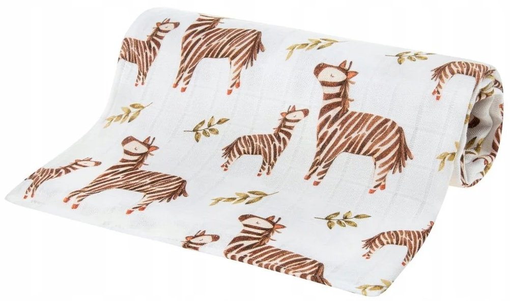 Pieluszka bambusowa 75x75 ZEBRA BOCIOLAND